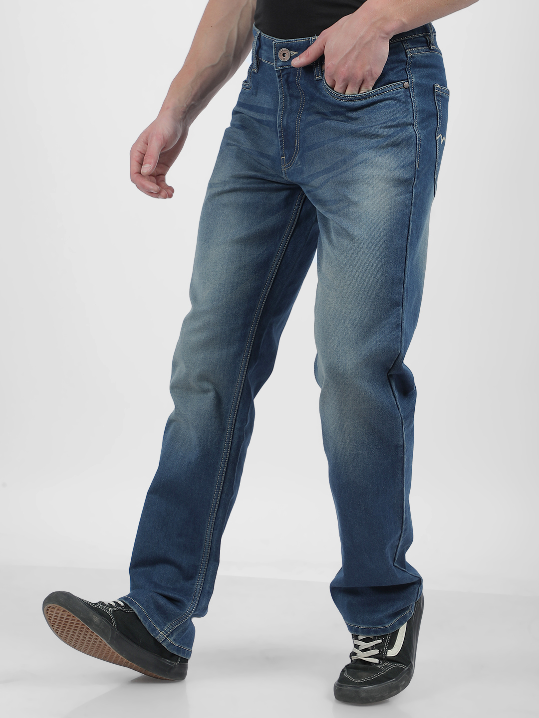 Numero Uno Men Faded Blue Jeans